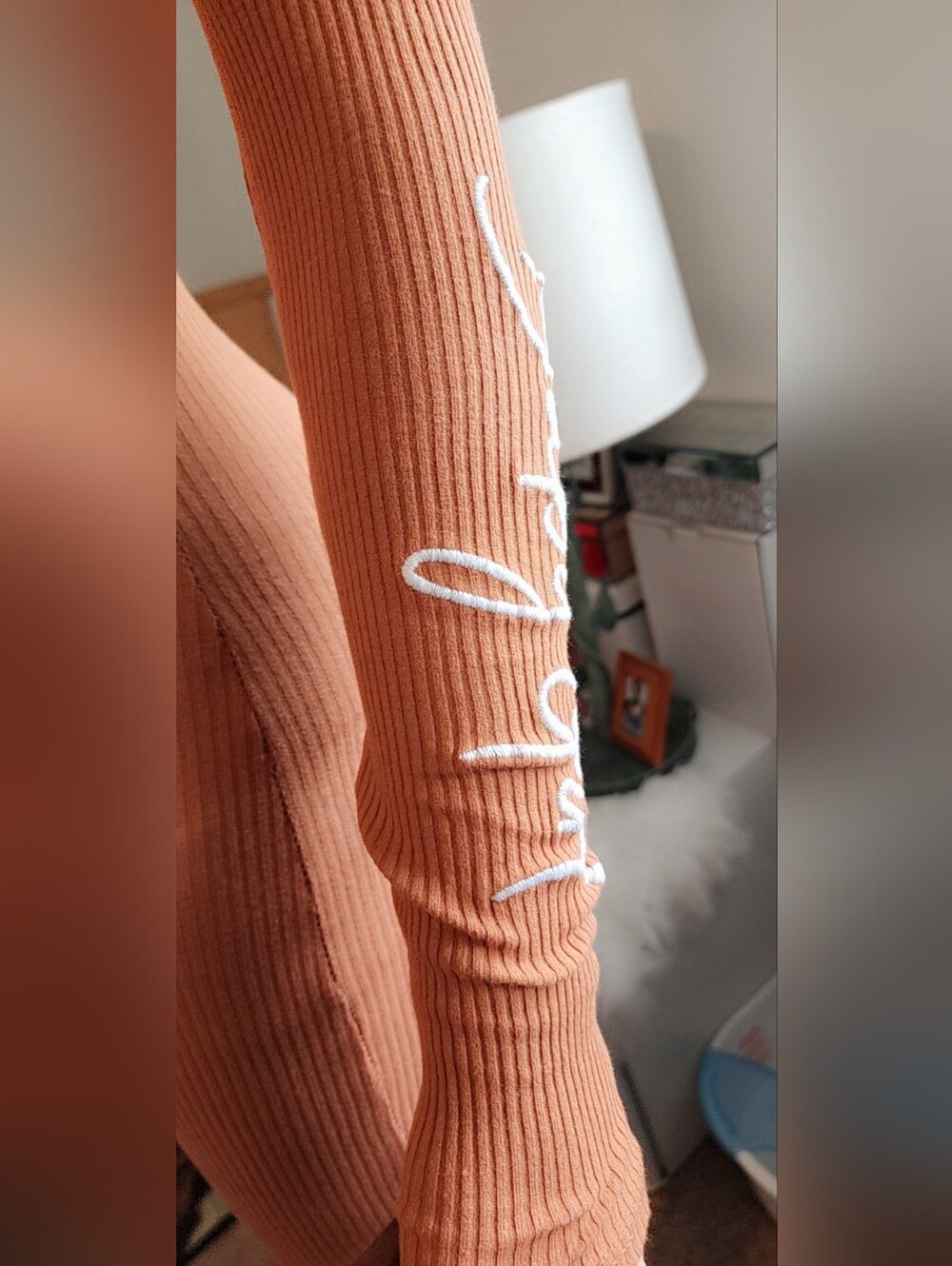 Fashion Nova Ribbed Scoop-Neck Jumpsuit - Rusty Brown - Picture 2 of 6
